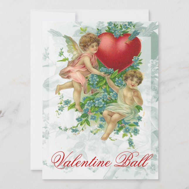 Glöm mig Knot Valentine Inbjudningar (Framsida)