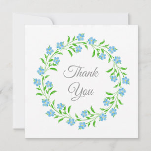 Glöm mig Nots Watercolor Blommigt Wand Tack Kort