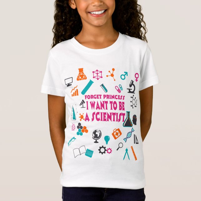 Glöm Princess I Önska Till Vara en forskareT-tröja T-shirt (Framsida)
