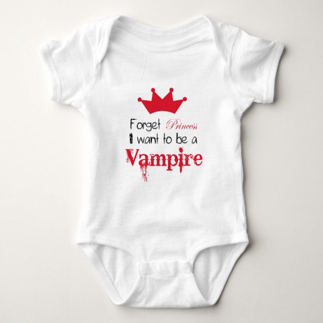 Glöm Princess, jag vill bli en Vampyre Tröja (Framsida)