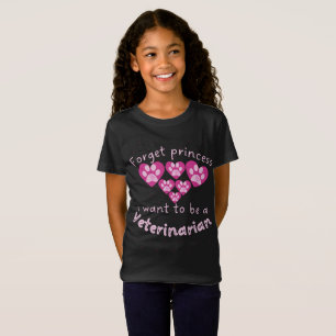 Glöm Princess jag vill vara veterinär T Shirt
