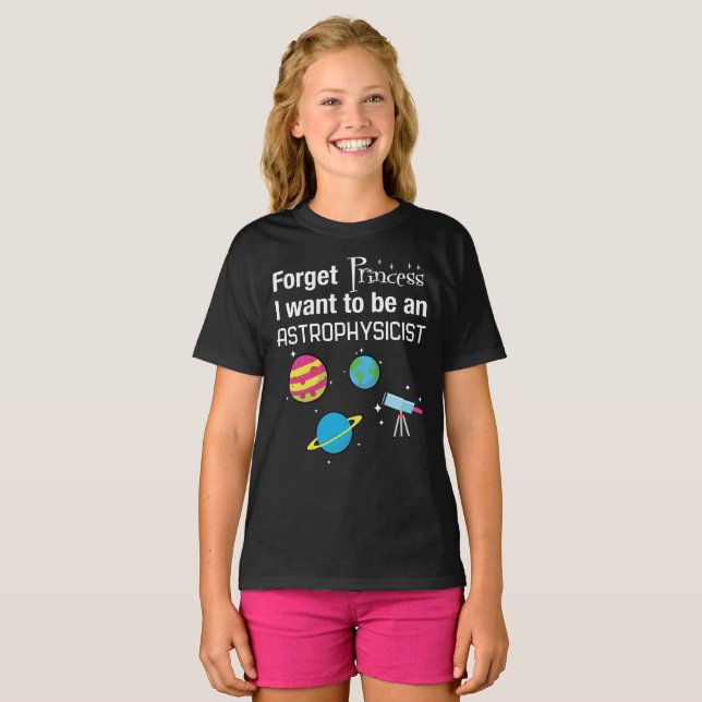 Glöm princessen, astrofysiker tee (Hel framsida)