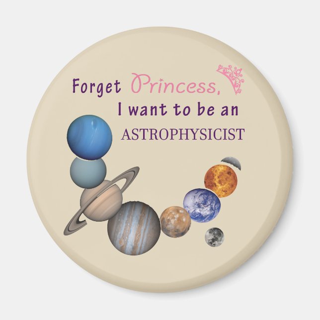 Glöm prinsessa - Astrofysiker Magnet (Framsidan)