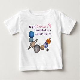 Glöm prinsessa - astrofysiker t-shirt