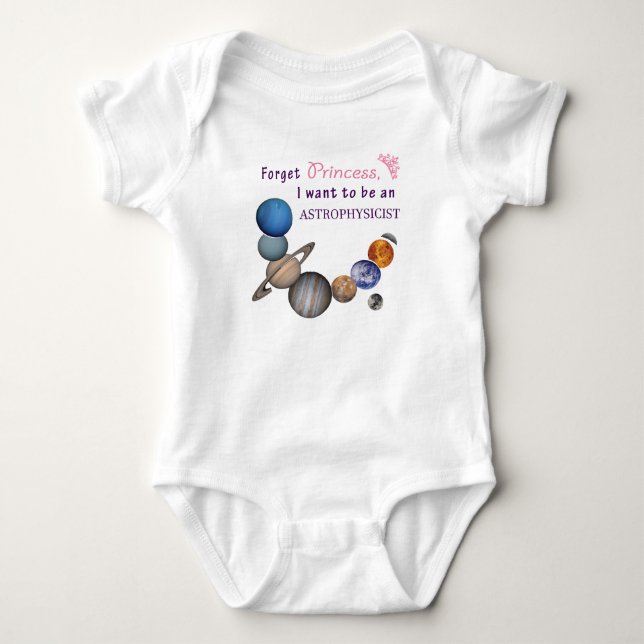 Glöm prinsessa - astrofysiker tee shirt (Framsida)