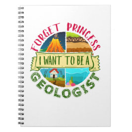 Glöm prinsessan jag vill vara geolog Geologi Anteckningsbok