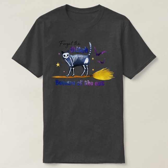 Glöm tvättprogrammet för katten t shirt (Design framsida)
