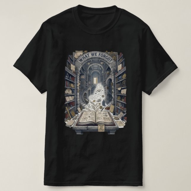 Glömd kunskap Vintage Historia T Shirt (Design framsida)