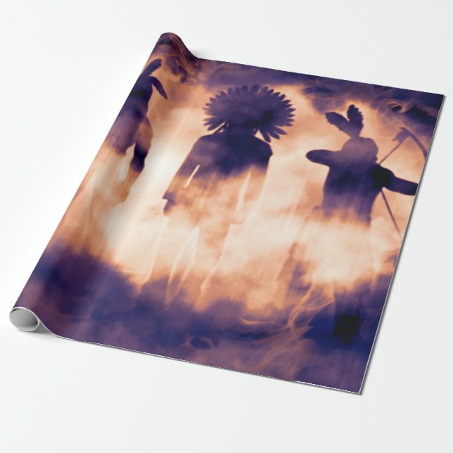 Glömda inhemska amerikanska krigare som kommer frå presentpapper (Utrullad)