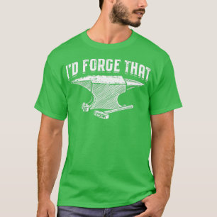 Glömde Blacksmith Anvil Forge Blacksmithing T Shirt