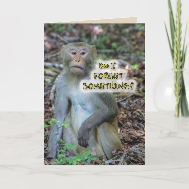 Glömde jag nåt? kort (Framsida)