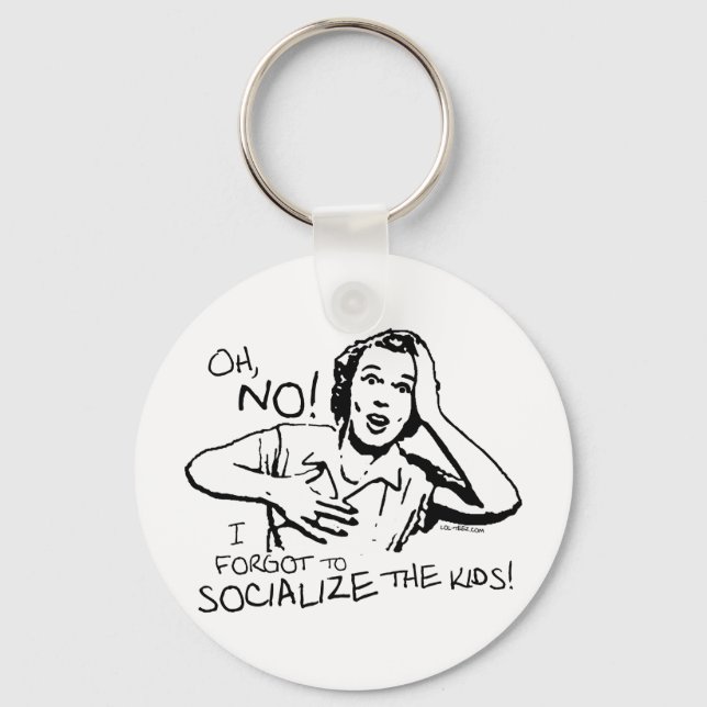Glömde socialiseringen nyckelring (Framsida)