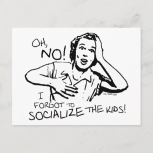 Glömde socializationen vykort