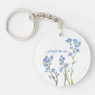 Glömm mig inte Anpassad akvarell trädgårdsblomma