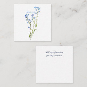 Glömm mig inte Anpassad akvarell trädgårdsblomma Tilläggskort