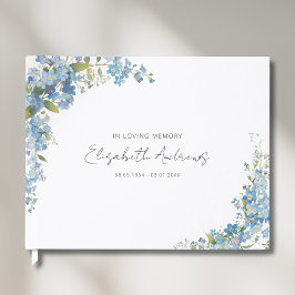 Glömm Mig Inte Blommor Begravning Minnesgästbok Gästböcker