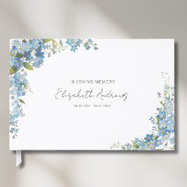 Glömm Mig Inte Blommor Begravning Minneshögtid Gästböcker