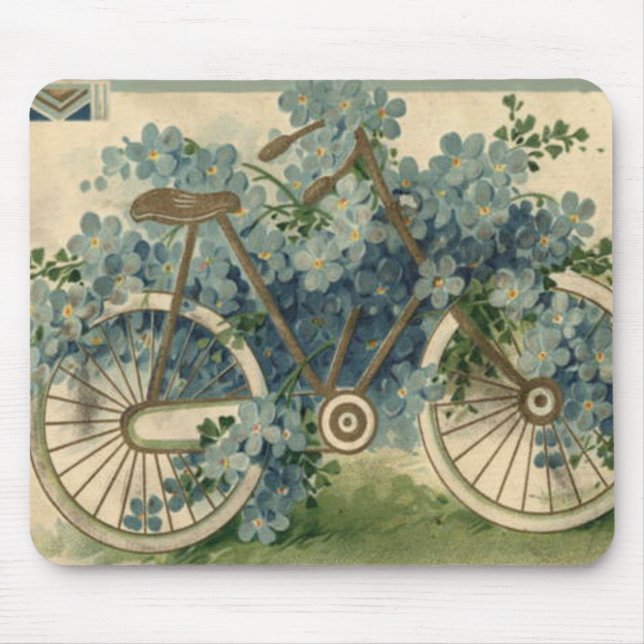 Glömm Mig Inte Cykel Födelsedag Musmatta (Framsidan)
