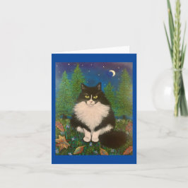 Glömm Mig Inte Tuxedo Katt Kort