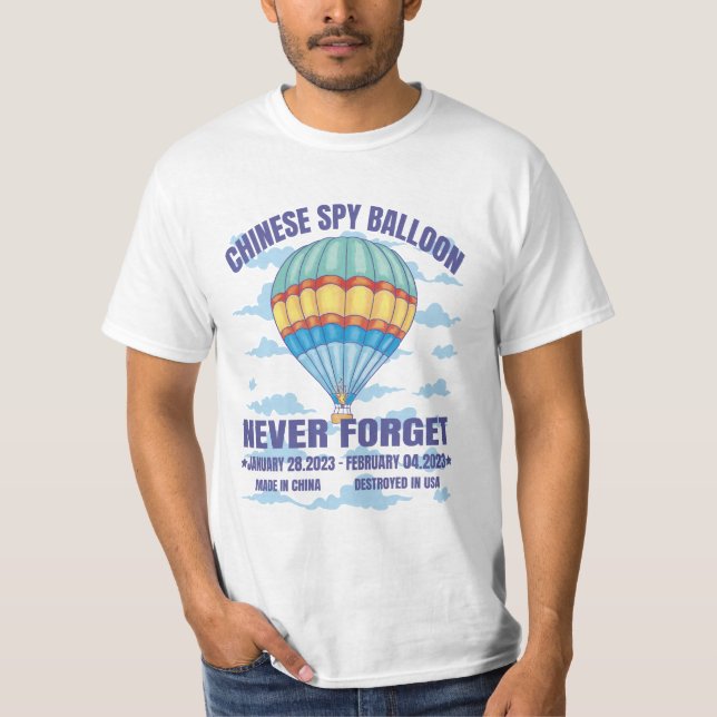 GLÖMMA ALDRIG CHINESE SPY BALLOON T SHIRT (Framsida)