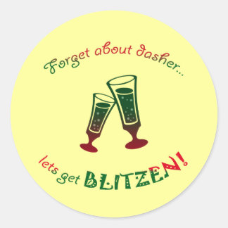 glömma bort dasher runt klistermärke