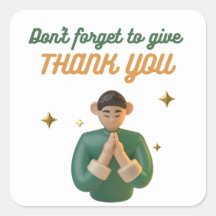 GLÖMMA INTE TILL GE TACK