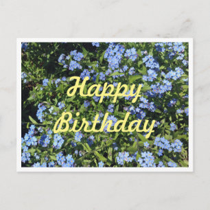 Glömme-not-Birthday-vykort Vykort