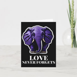 Glömmer aldrig elefant för kvinna med Alzheimers Kort