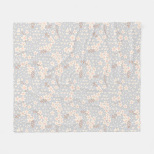 Glömmig-blomma mönster fleecefilt