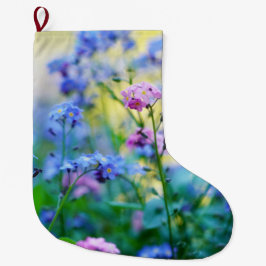 Glömmigajr Blommor Stor Julstrumpa