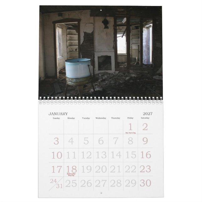 glömt på prärien kalender (Jan 2027)