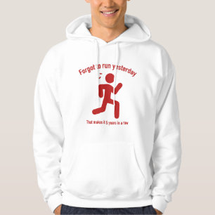 Glömt till Springa i går Hoodie