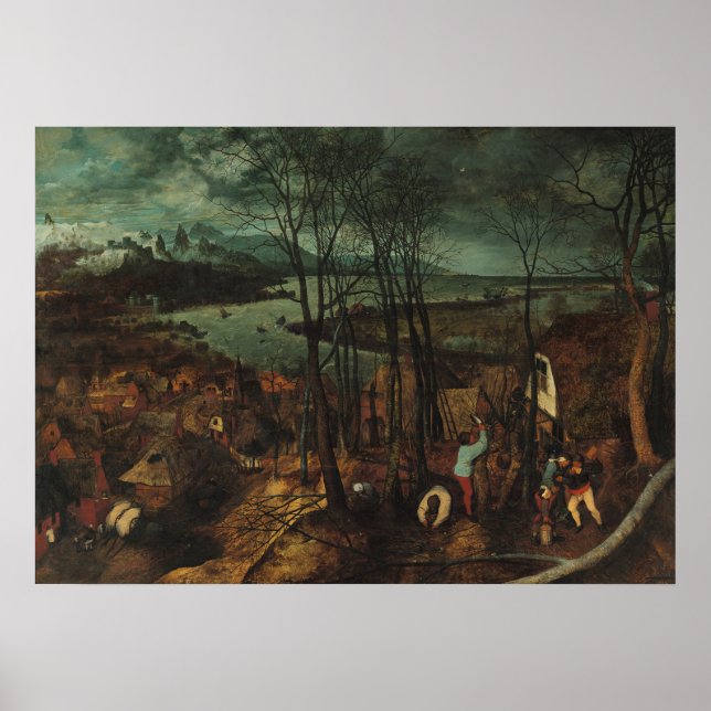 Gloomidagen av Pieter Bruegel den äldre Poster (Framsidan)