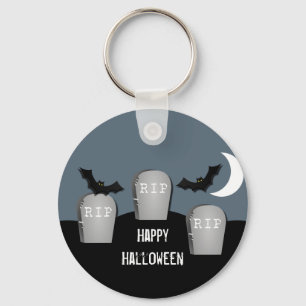 Gloomy Graveyard Halloween Keychain Nyckelring