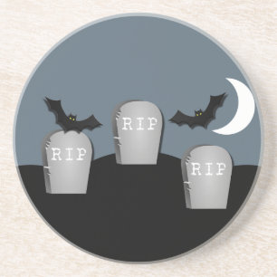 Gloomy Graveyard Halloween Underlägg