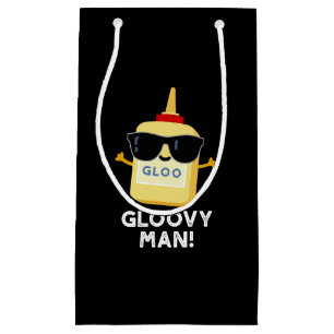 Gloovy Man Funny Toppen Glue Pun Mörk BG