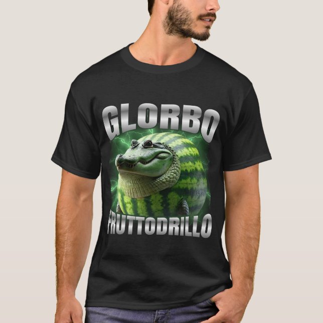 Glorbo Fruttodrillo Förbannad Meme Mashup  T Shirt (Framsida)