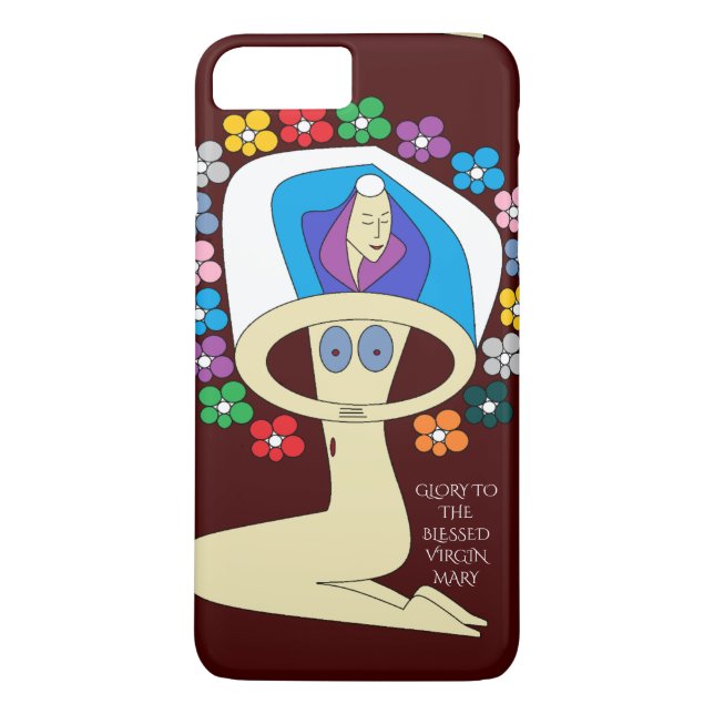 GLORI TILL BLESSED VIRGIN MARY Case-Mate iPhone SKAL (Baksida)