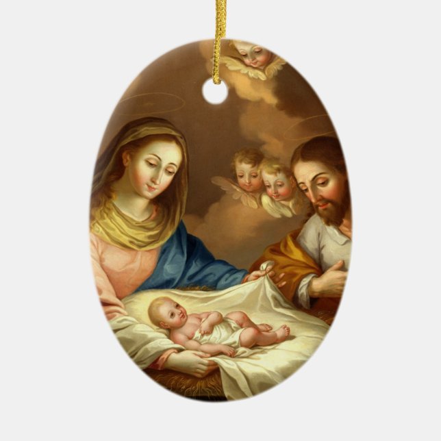 GLORI TILL HELIGANS FAMILJ JULGRANSPRYDNAD KERAMIK (Framsidan)