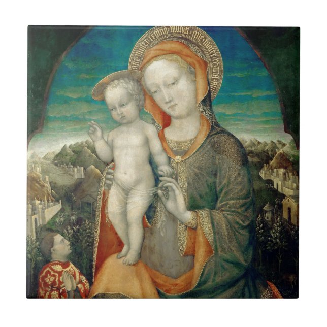 GLORI TILL JESUS OCH MARY KAKELPLATTA (Framsidan)