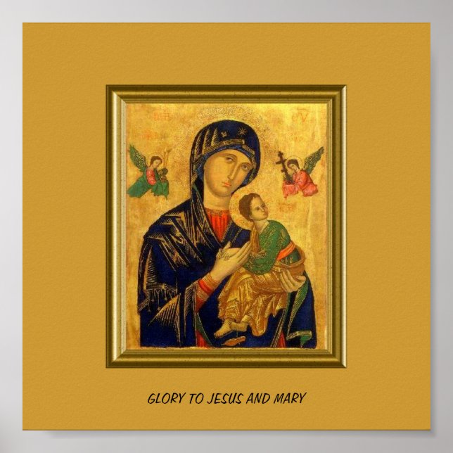 GLORI TILL JESUS OCH MARY POSTER (Framsidan)