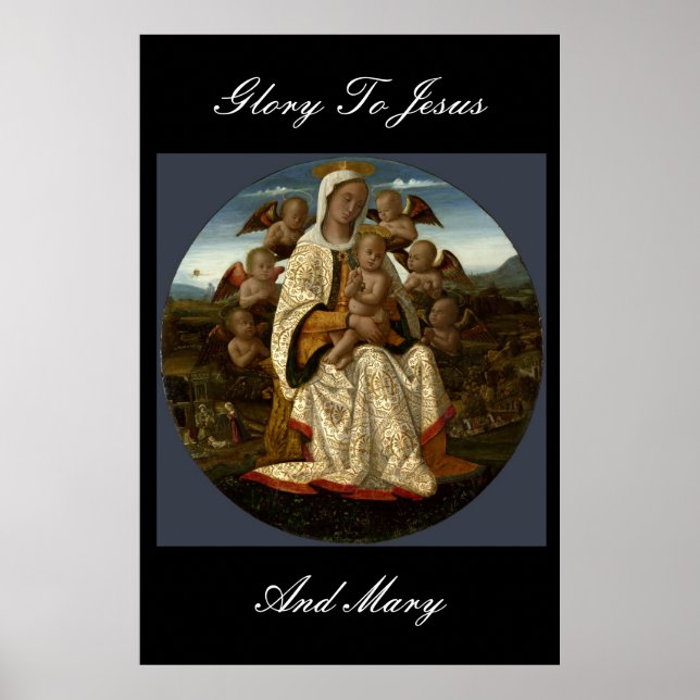 GLORI TILL JESUS OCH MARY POSTER (Framsidan)