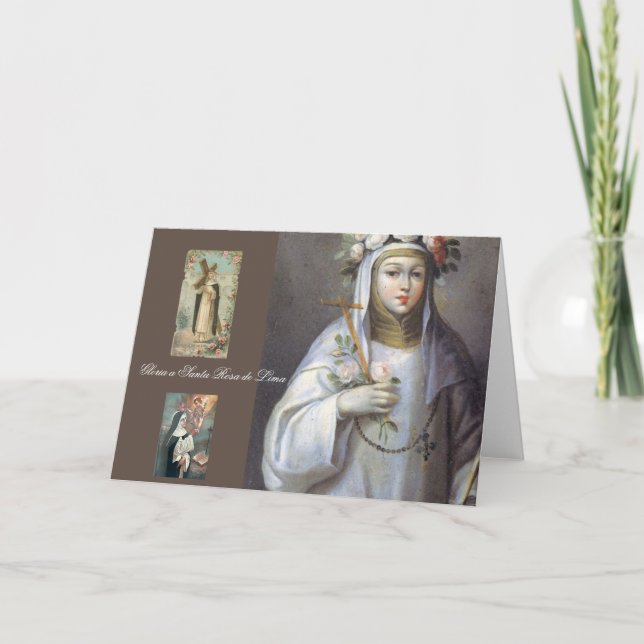 Gloria a Santa Rosa de Lima-kort Kort (Framsida)