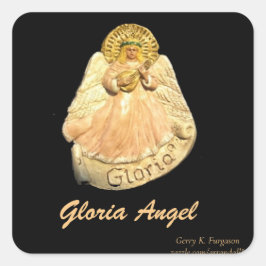 GLORIA ANGEL RENAISSANCE STICKER FYRKANTIGT KLISTERMÄRKE