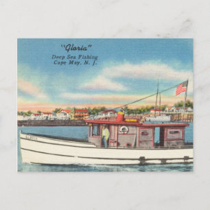 ’Gloria’ Deep Sea Fishing, Cape May, New jersey Vykort