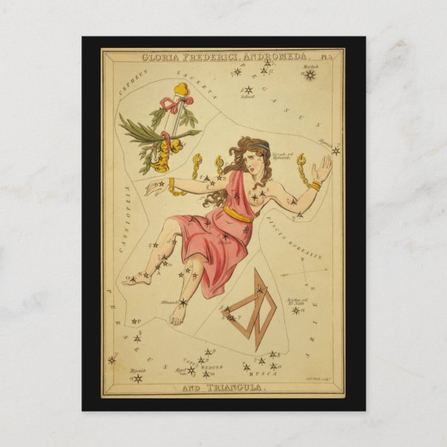 Gloria Frederici, Andromeda och Triangula Vykort (Framsida)