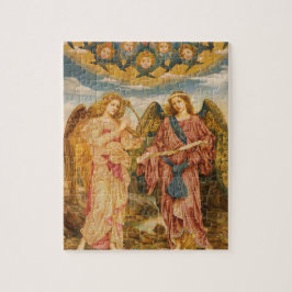 Gloria in Excelsis (1893) av Evelyn De Morgan Pussel