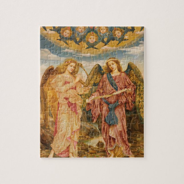 Gloria in Excelsis (1893) av Evelyn De Morgan  Pussel (Vertikal)