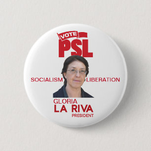 Gloria La Riva för president 2020 Knapp
