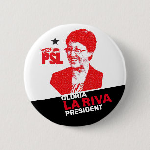 Gloria La Riva för president 2020 Knapp